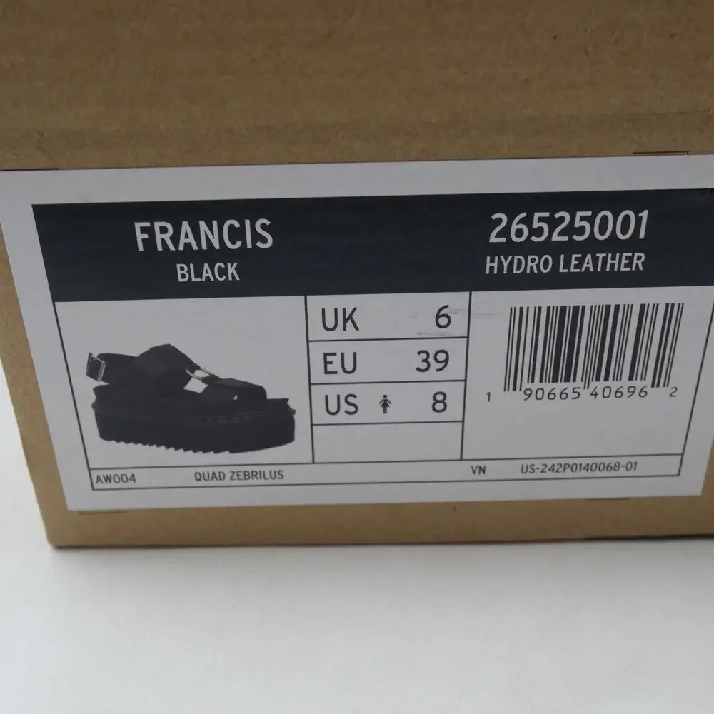 NEW Dr. Martens Platform Sandals Francis Leather Strap Retro Women's 8 - Picture 14 of 14